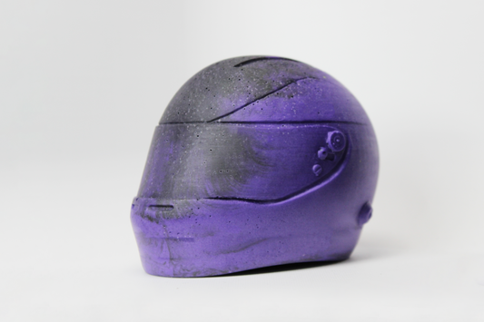 Handcrafted Concrete Motorsport Helmets